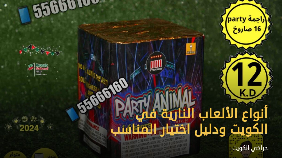 أنواع الألعاب النارية في الكويت ودليل اختيار المناسب