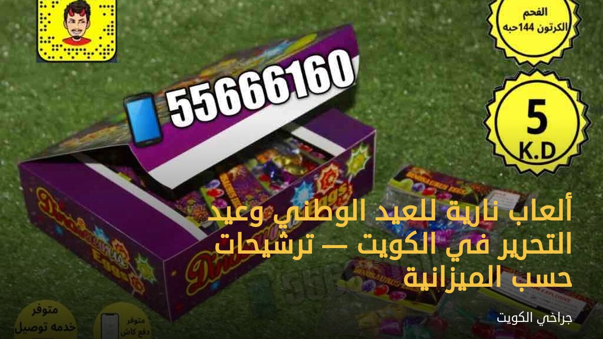 ألعاب نارية للعيد الوطني وعيد التحرير في الكويت — ترشيحات حسب الميزانية